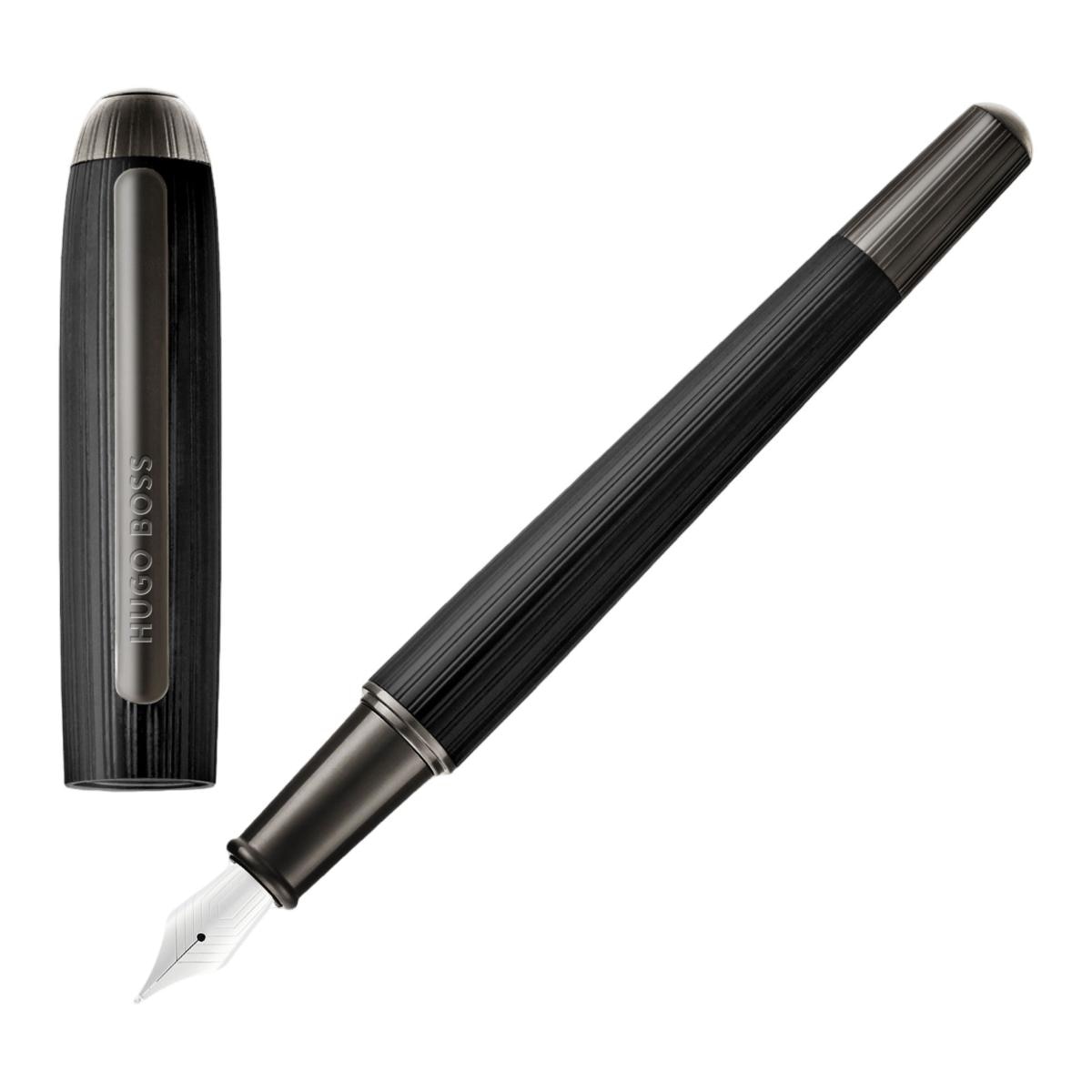 Imagem 0 de Esferográfica Contour Pinstripe Black Hugo Boss