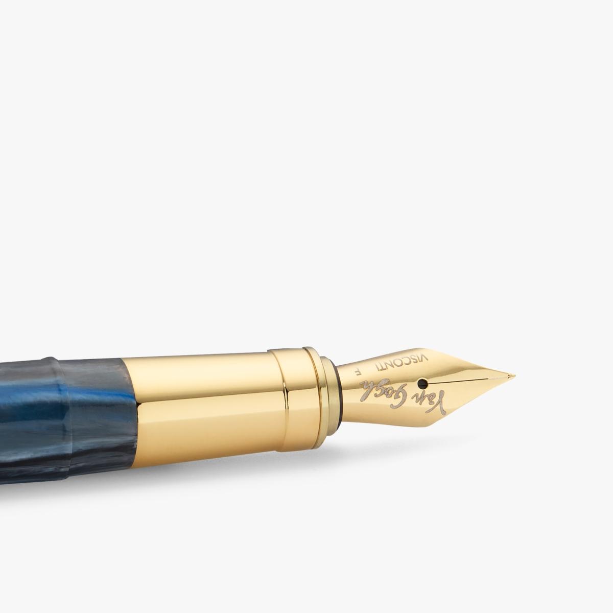Pluma estilográfica Visconti Van Gogh Prisoners Round con tintero azul Azul / Oro-2