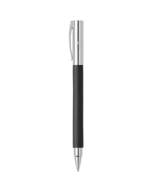 Caneta Rollerball Ambition Resina Faber-Castell Preta e Aço Preto / Crómio-1