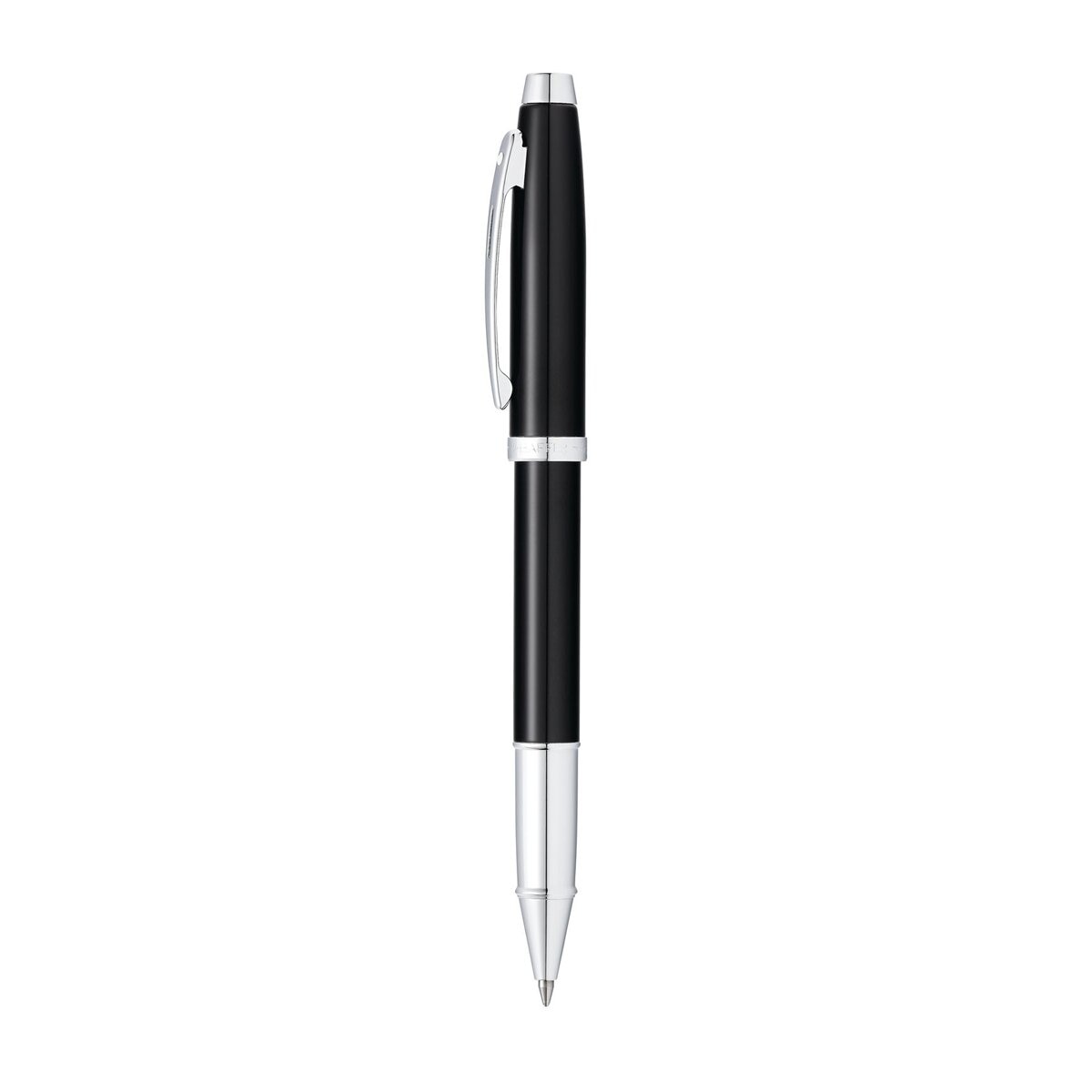 Caneta Rollerball Sheaffer 100 com Acabamento de Laca Preta com pormenores Cromados Preto-3