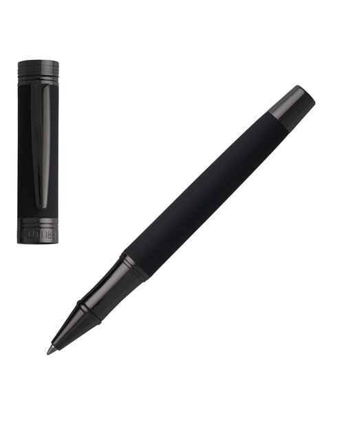 Caneta Rollerball Zoom Soft Black Cerruti 1881 Preta e Ruténio Preto-1