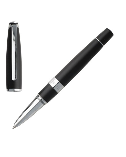 Caneta Rollerball Bicolore Black Cerruti 1881 Preta e Cromada Preto / Crómio-1
