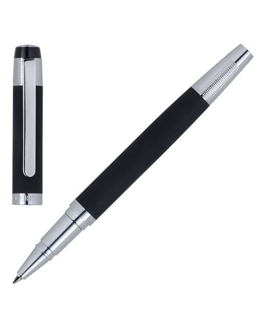 Caneta rollerball Thames Black preta e cromada Preto / Crómio-1