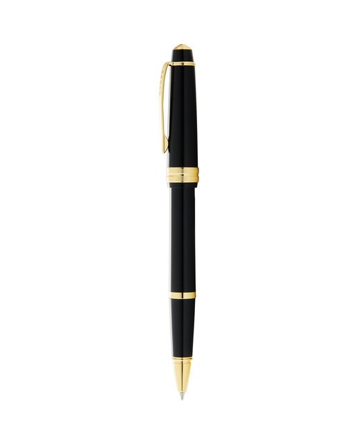 Rollerball Bailey Light™ com Pormenores Dourados - Preto Brilhante 3
