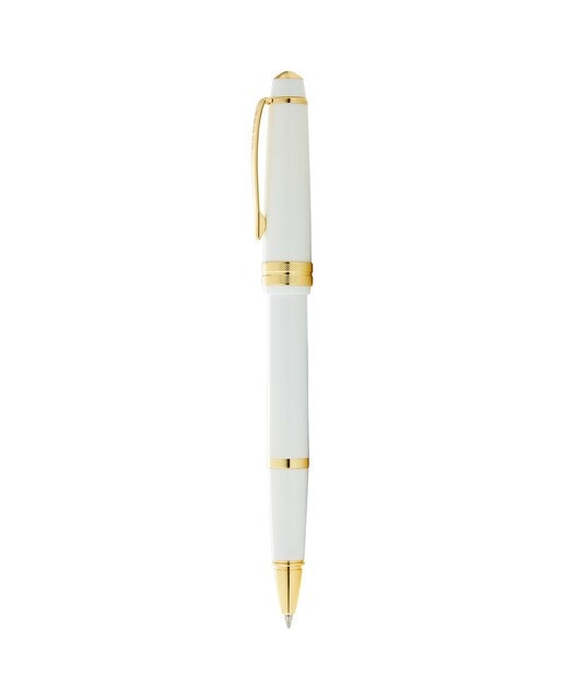 Rollerball Bailey Light™ com Pormenores Dourados - Branco Brilhante 2