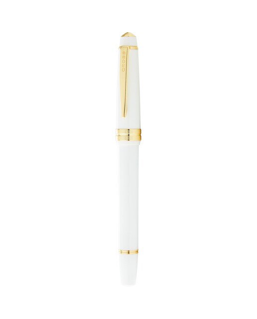Rollerball Bailey Light™ com Pormenores Dourados - Branco Brilhante 3