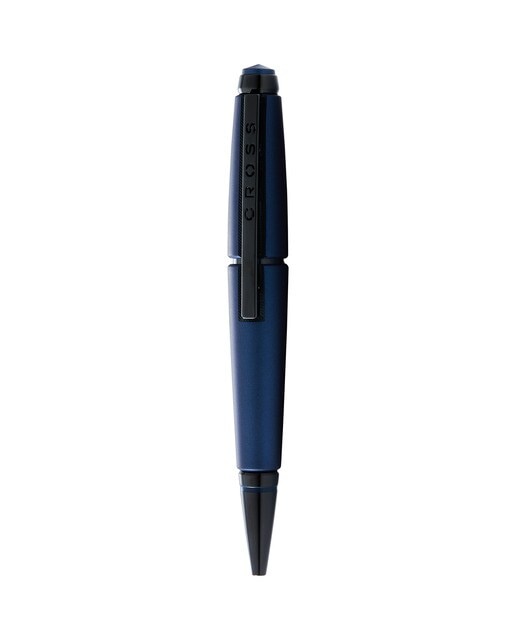 Bola de rolo de laca azul mate com borda cruzada 2