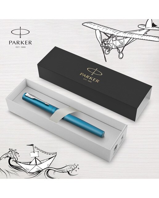 Caneta Rollerball Vector XL - Azul-Petróleo Azul-4