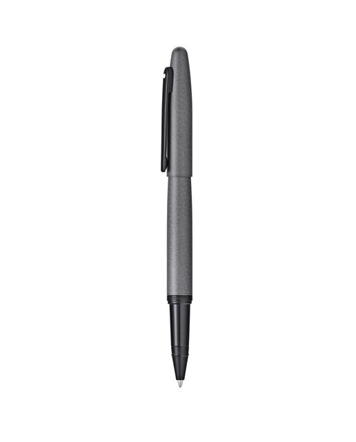 Caneta Rollerball VFM Laca - Cinzento Mate e Pormenores PVD - Preto 2