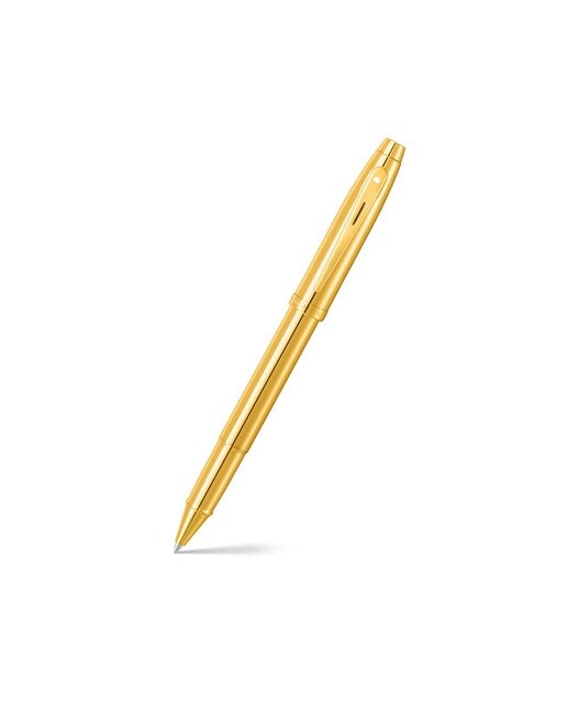 Roller Dall Sheaffer 100 com Acabamento PVD Dourado Brilhante e Detalhes PVD Dourados 1