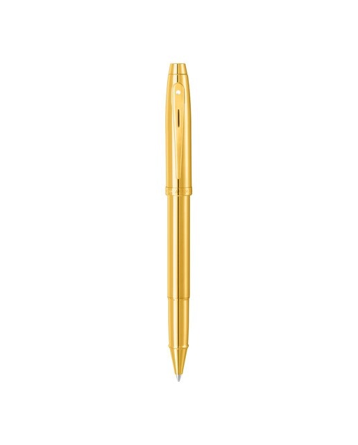 Roller Dall Sheaffer 100 com Acabamento PVD Dourado Brilhante e Detalhes PVD Dourados 2