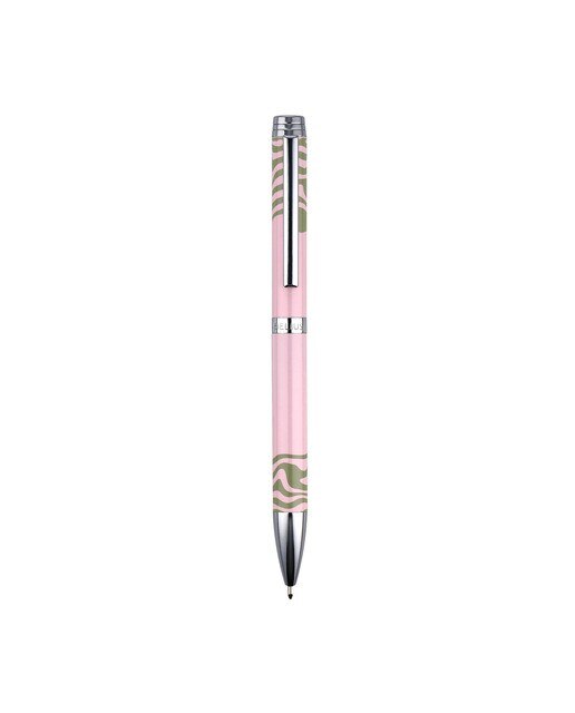 Rollerball em caixa de design Ink Dreams Belius rosa e verde matcha prateado Rosa-1