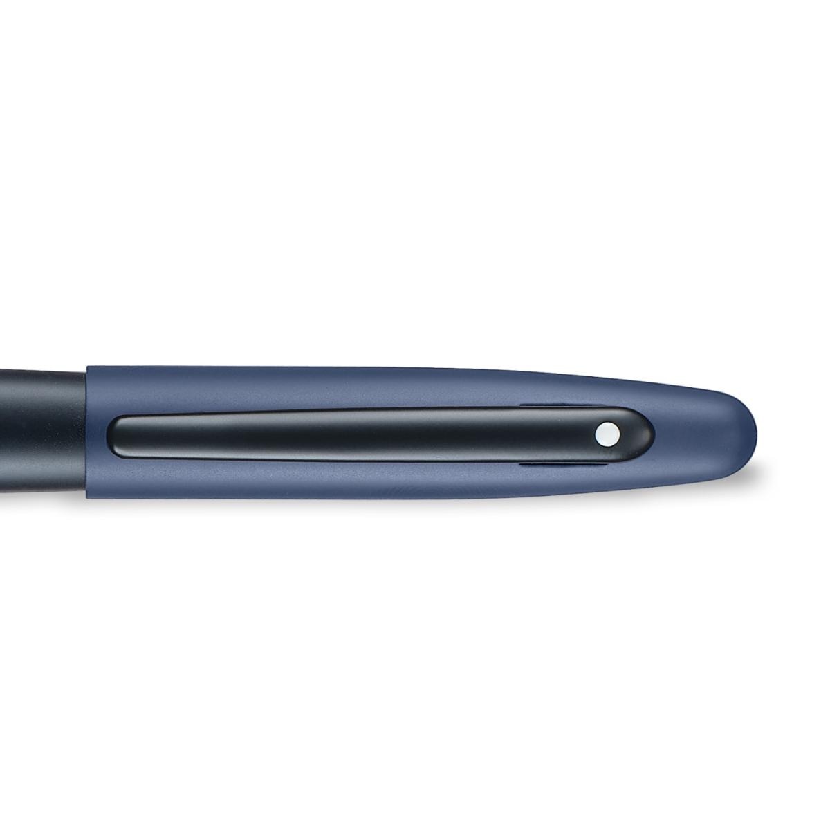 Caneta Rollerball em Acabamento Azul Mate com Detalhes em Preto da Coleção VFM de Sheaffer 5