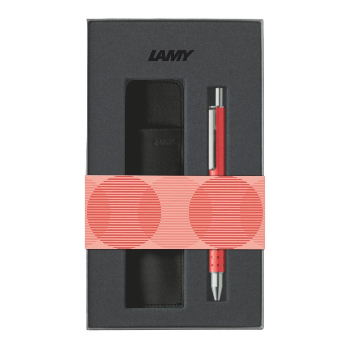 Imagem 0 de SET LAMY Swift 335 B sunset com Estojo em Pele Laranja