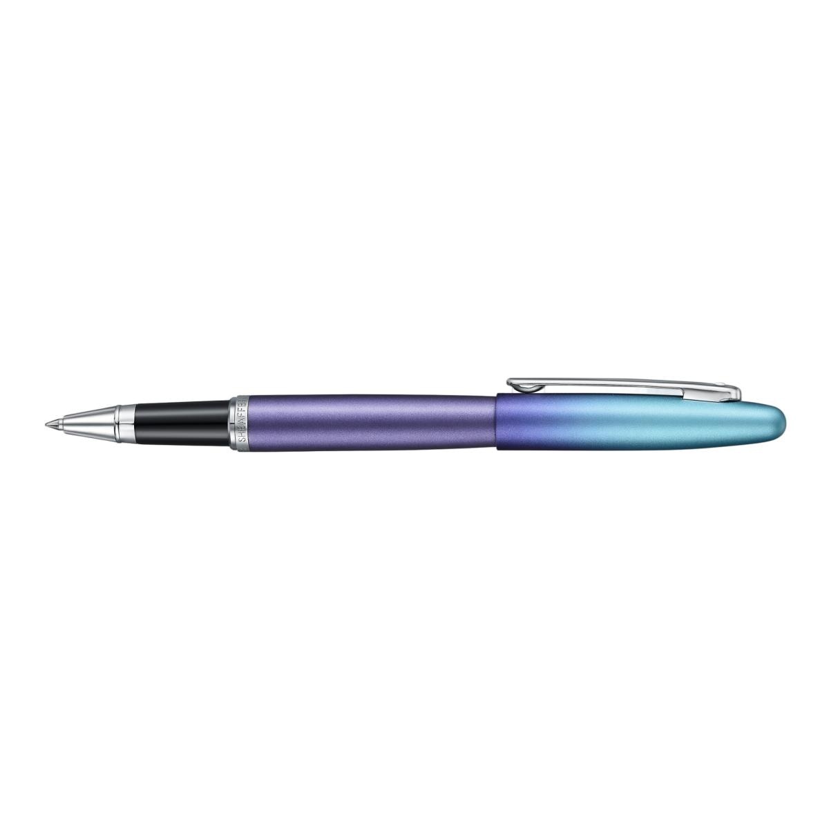 Caneta Esferográfica Com Acabamento Azul Degradé E Detalhes Cromados Coloridos Da Coleção Expressions · Vfm Da Sheaffer Azul / Preto-2