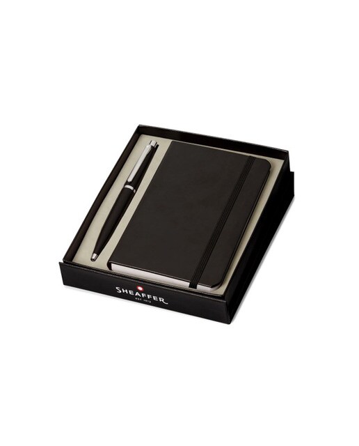 Imagem 0 de Conjunto De Presente De Caneta Mate VFM Com Caderno A6 Sheaffer Preto