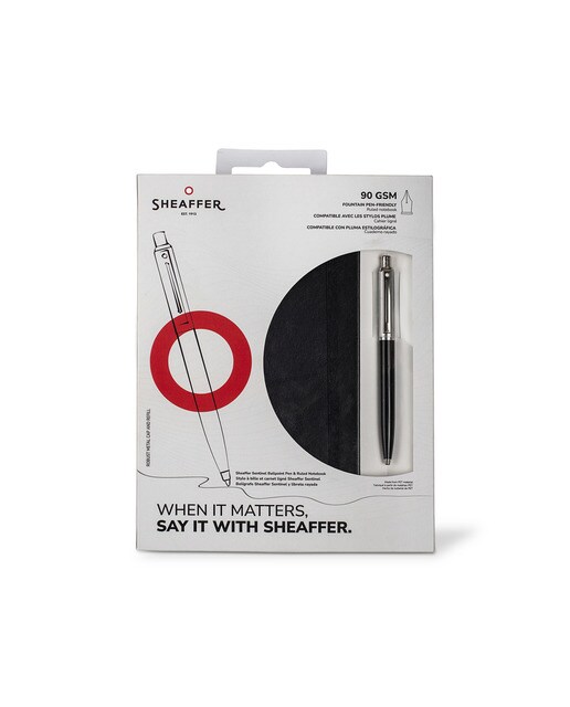 Imagen 0 de Juego de bolígrafo Sentinel y cuaderno A5 con tapa dura Sheaffer negro
