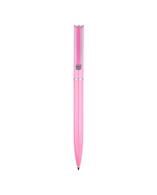 Conjunto de esferográfica e caneta rollerball Endless Summer Belius rosa e prateada numa caixa com o design Endless Summer Belius Rosa-1