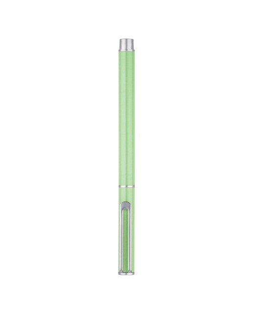 Conjunto de esferográfica e caneta rollerball em caixa de design Endless Summer Belius verde e prateado Verde-2