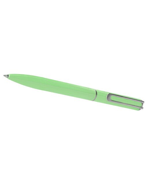 Conjunto de esferográfica e caneta rollerball em caixa de design Endless Summer Belius verde e prateado Verde-7