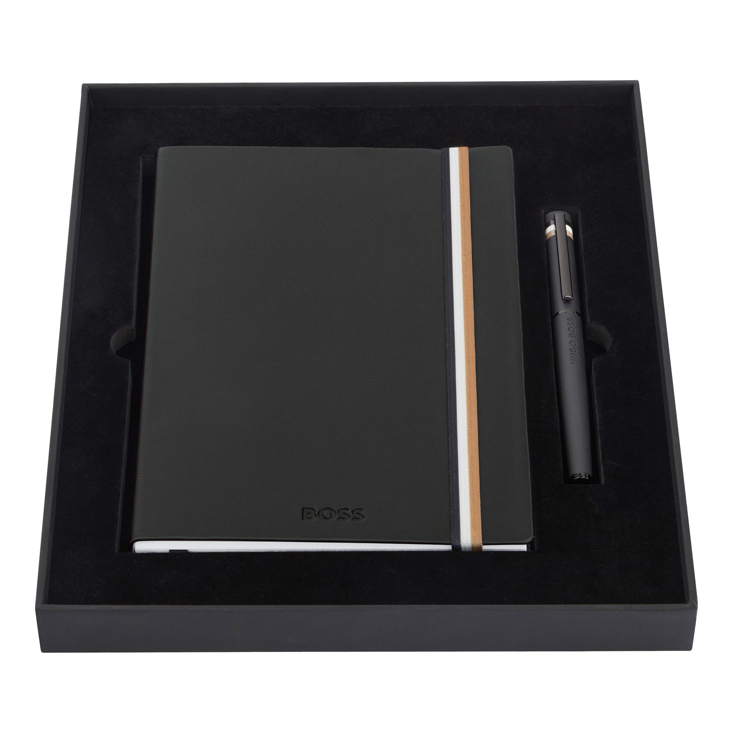 Imagem 0 de Set caderno e rollerball Hugo Boss Iconic preto