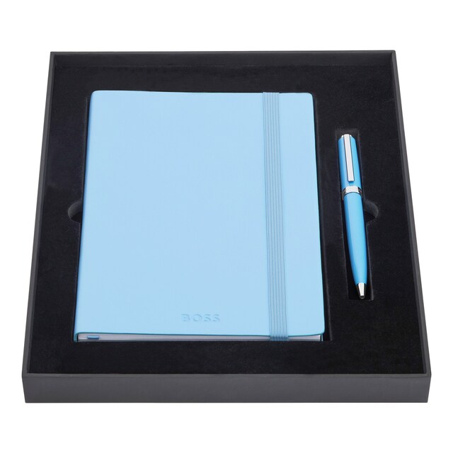 Imagem 0 de Set caderno e Esferográfica Hugo Boss pastel azul