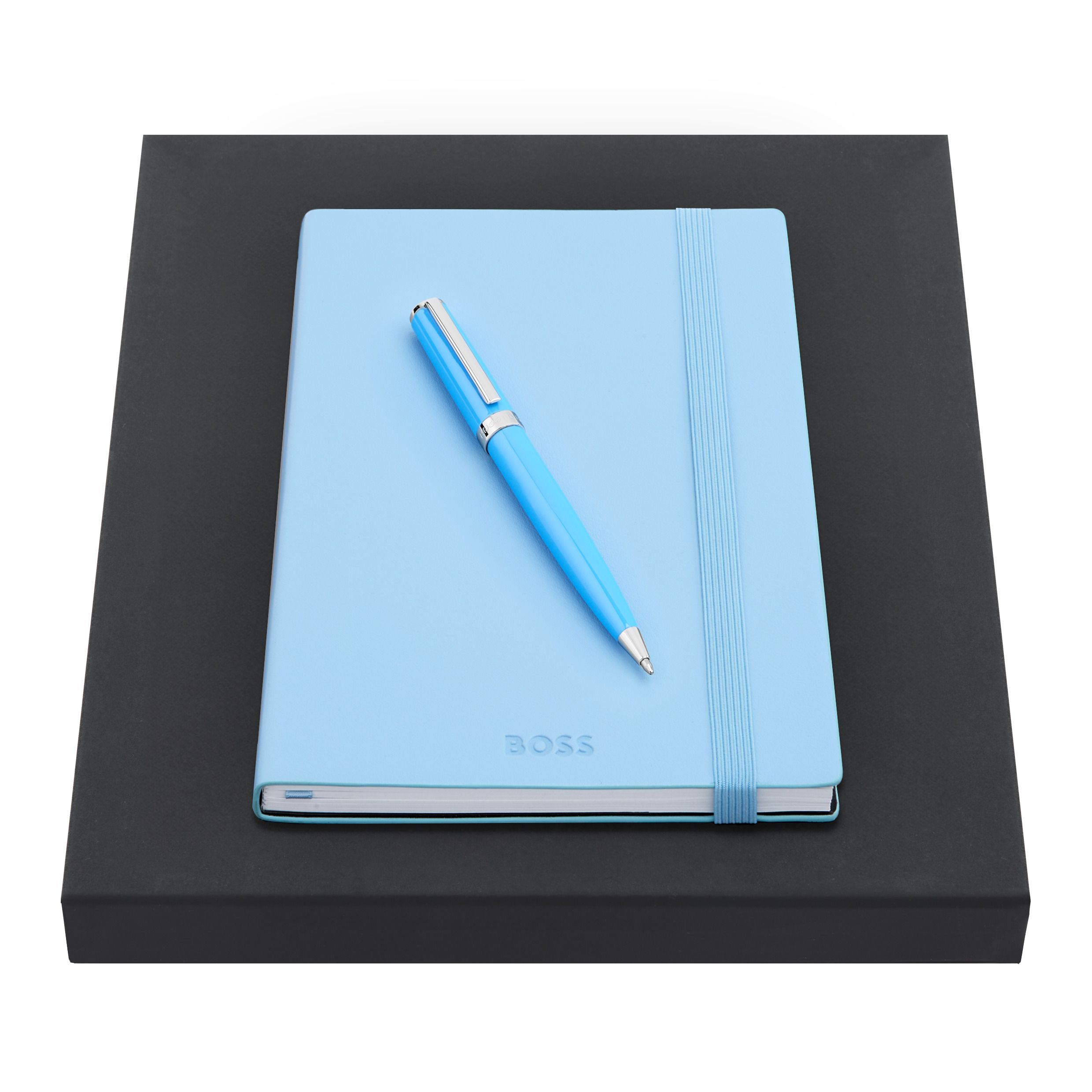 Set caderno e Esferográfica Hugo Boss pastel azul 2