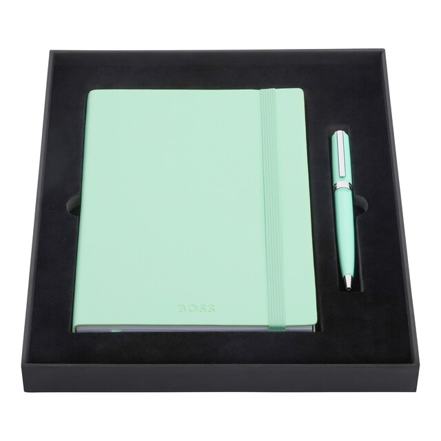 Imagem 0 de Set caderno e Esferográfica Hugo Boss pastel verde