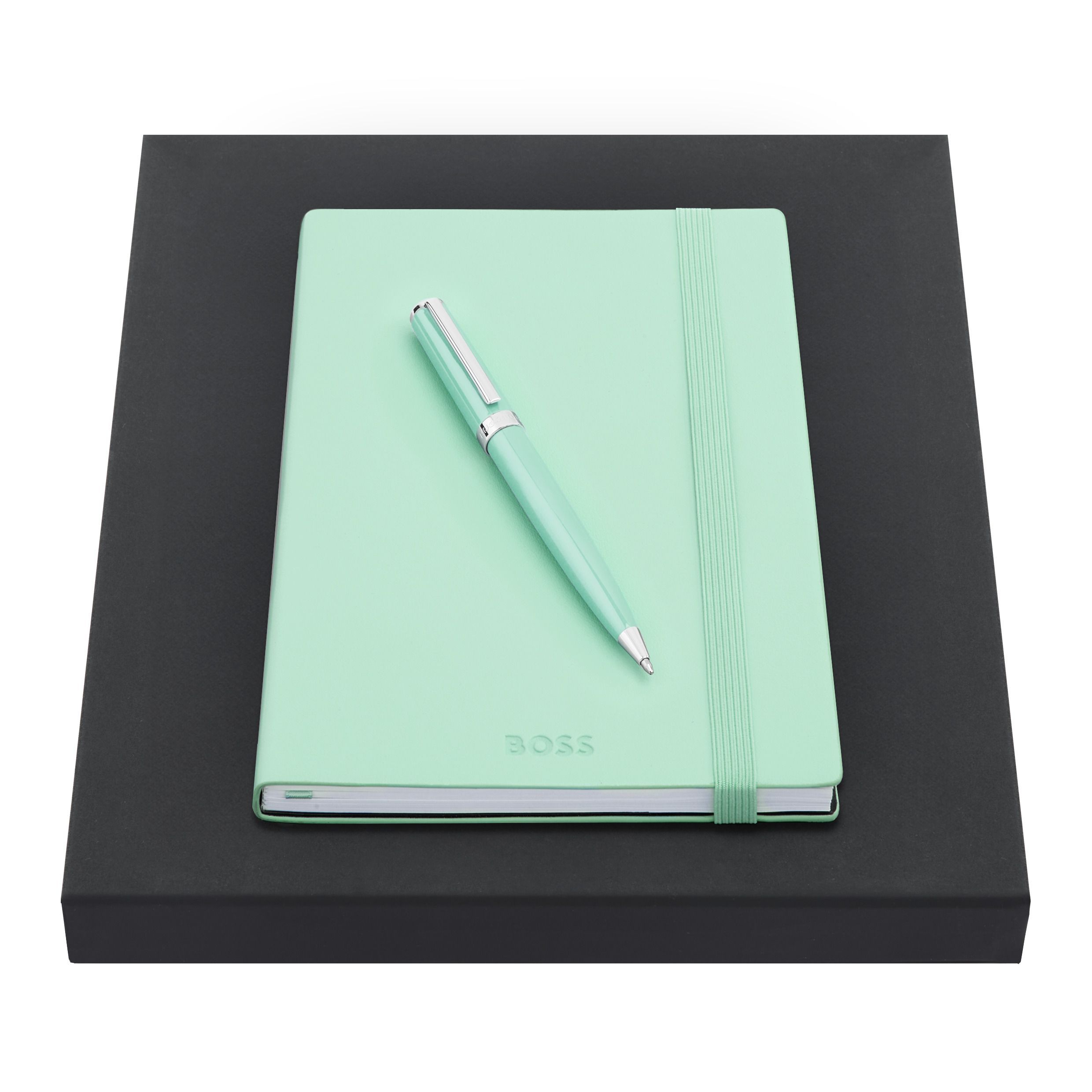 Set caderno e Esferográfica Hugo Boss pastel verde 2