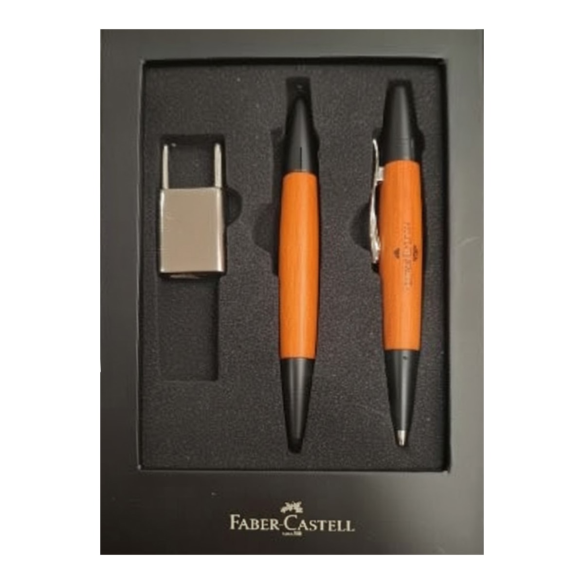 Imagem 0 de Conjunto Presente Caneta e Lapiseira E-Motion Faber-Castell