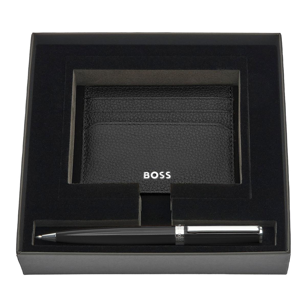 Imagem 0 de Conjunto de Caneta e Portacartões em Pele Hugo Boss