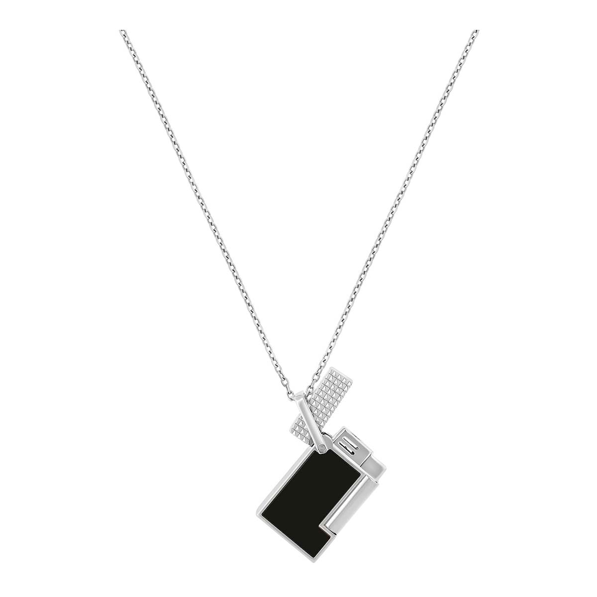Encendedor Colgante S.T. Dupont Negro / Cromado-1