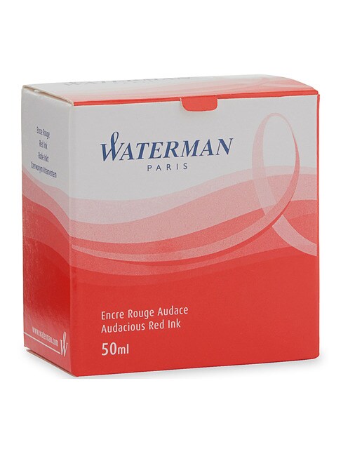 Frasco de Tinta Cristal 50 ml Waterman Vermelha Vermelho-1