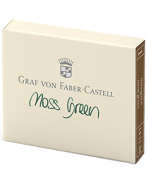 Caixa com 6 Cartuchos Graf Von Faber-Castell Verdes Verde-1