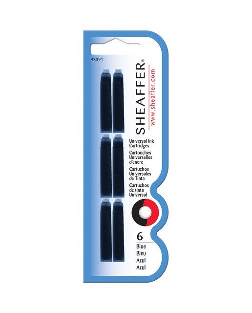 Imagem 0 de Cartuchos de Tinta (6) para Caneta de Aparo Sheaffer Azul