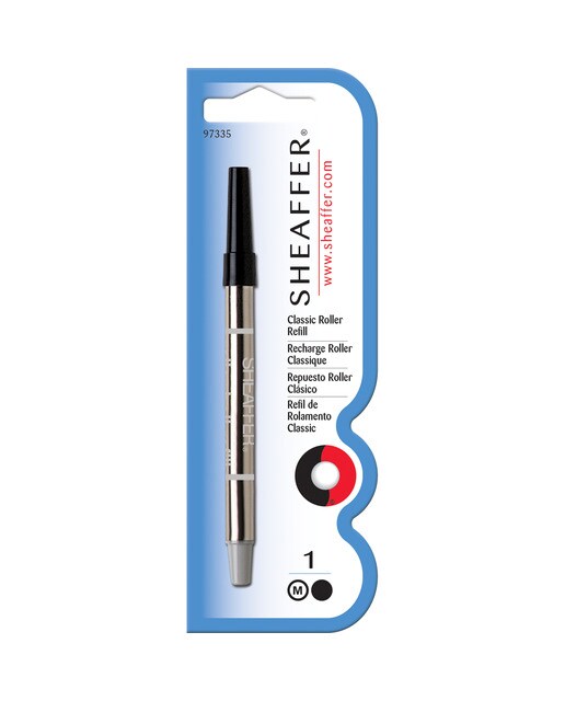 Recarga para Caneta Roller Classic de Tinta de Gel Preta Ponta Média Preto-1