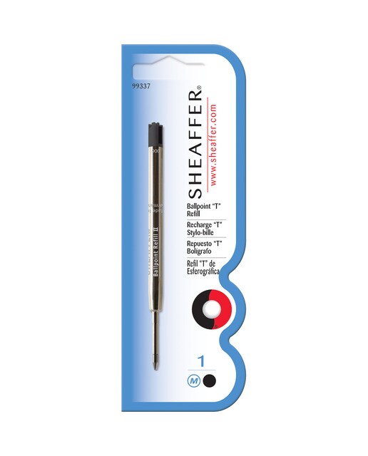 Imagem 0 de Recarga Sheaffer "T" para Caneta Esferográfica Preta de Espessura Média