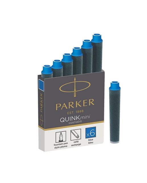 Caixas de 6 Cartuchos Curtos Parker Azul Azul-1
