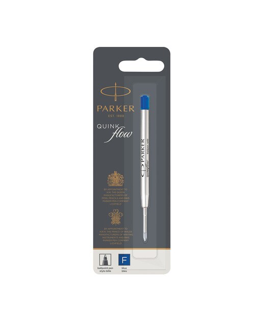 Recarga de Caneta Esferográfica Quinkflow Parker Azul Azul-1