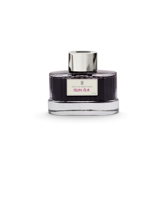 Tinteiro de Vidro de 75 ml Graf von Faber Castell Rosa Eléctrico Rosa-1
