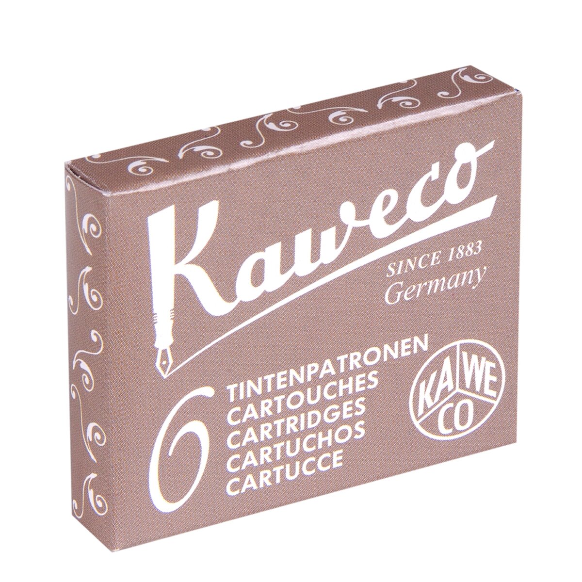 Cartuchos Standard caixa com 6 Kaweco sépia 2