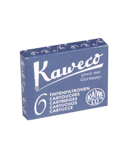 Cartuchos standard Caixa com 6 Kaweco azul-preto 1