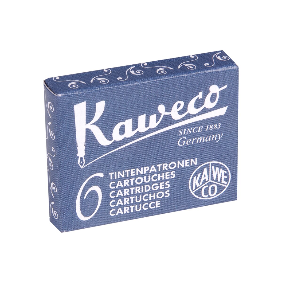Cartuchos standard Caixa com 6 Kaweco azul-preto 2