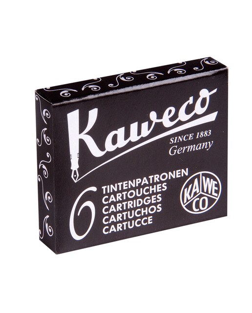 Cartuchos standard Caixa com 6 Kaweco preto 1