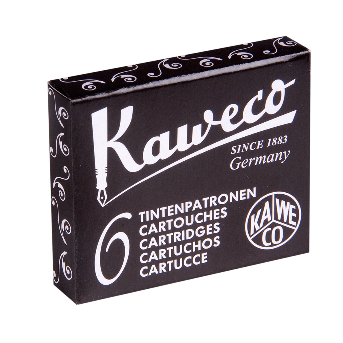 Cartuchos standard Caixa com 6 Kaweco preto 2