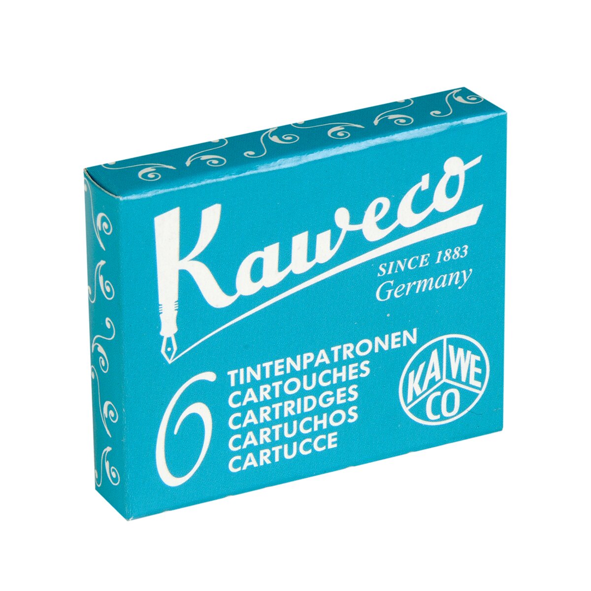 Cartuchos standard Caixa com 6 Kaweco azul turquesa 2