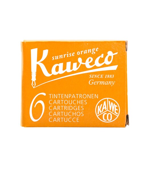 Cartuchos Standard caixa com 6 Kaweco laranja 1