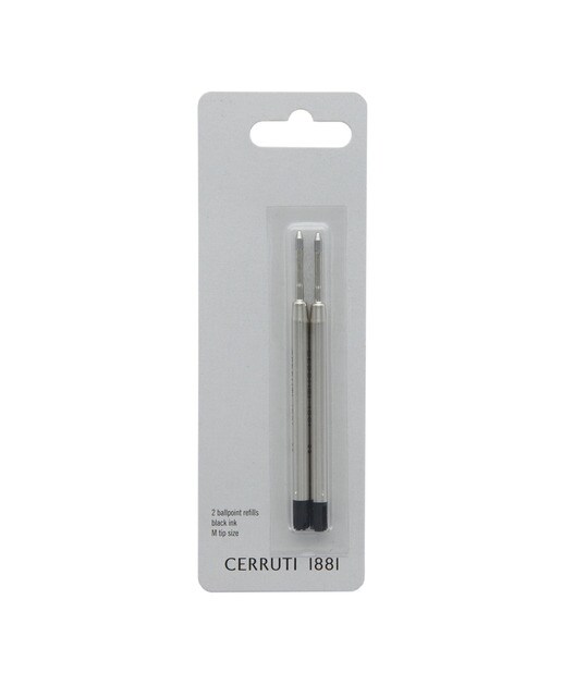 Pack de 2 recargas de caneta esferográfica Metal preto Preto-1
