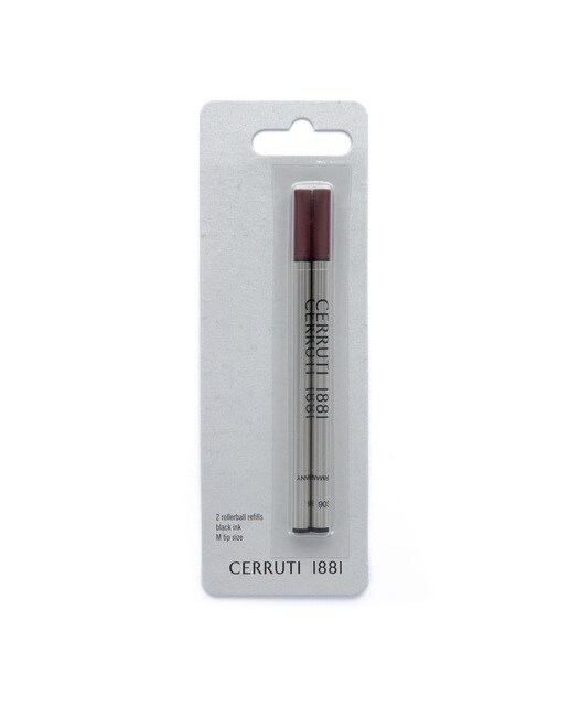 Pack de 2 recargas de caneta rollerball Metal preto Preto-1