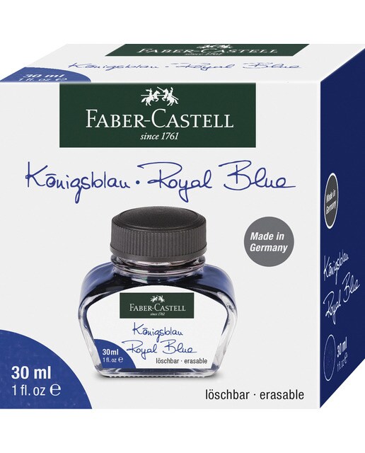 Tinteiro de 30 Mi para Esferográficas com Conversor Faber-Castell - Azul Azul-2